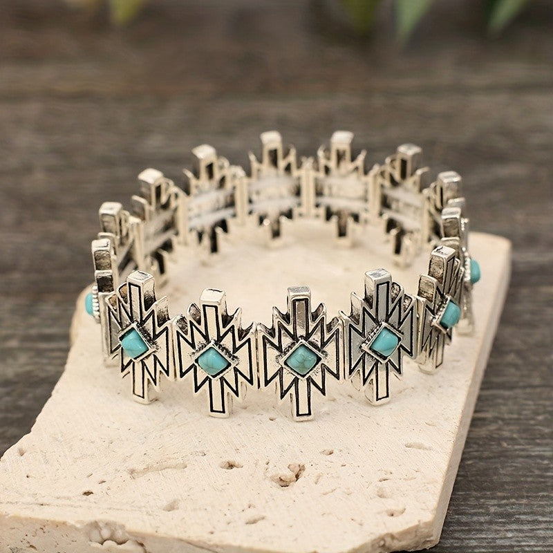 Turquoise Lightning Bolt Bracelet