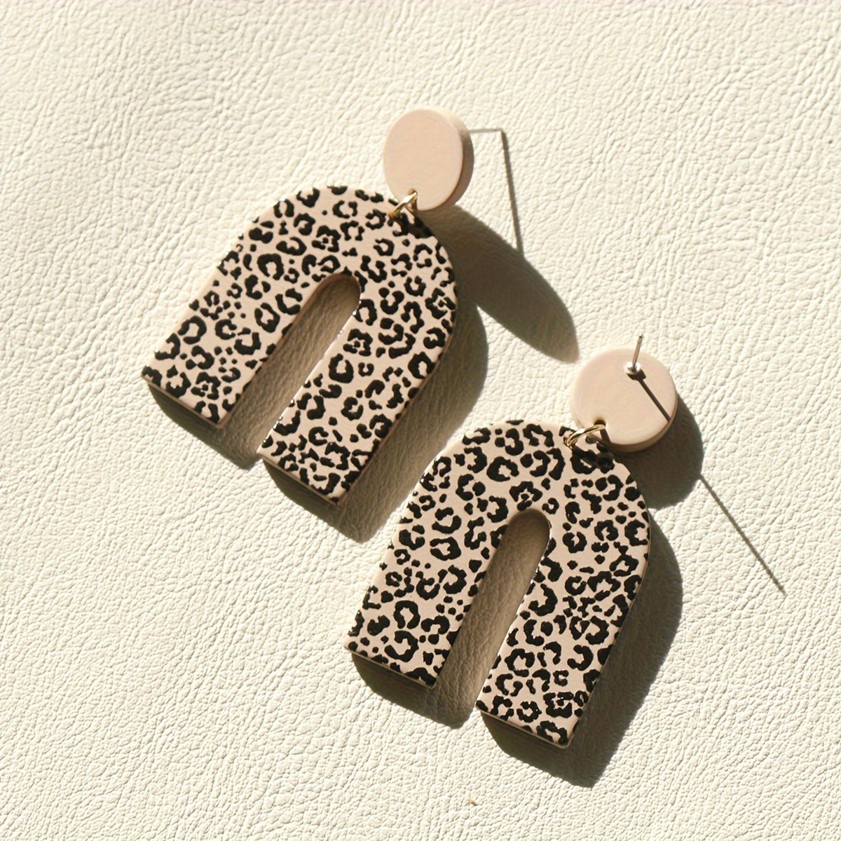 Leopard Arch Dangle Earrings