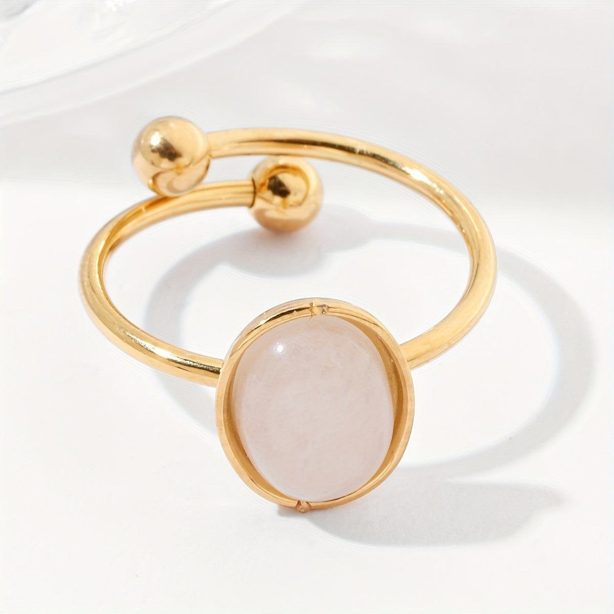 Natural Stone Adjustable Ring