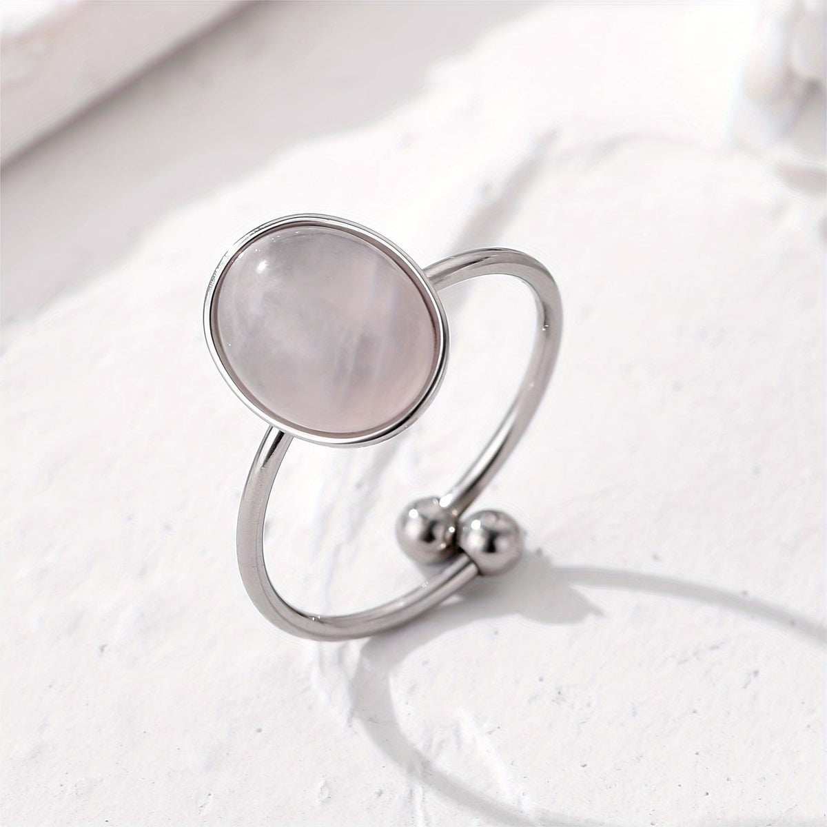 Natural Stone Adjustable Ring