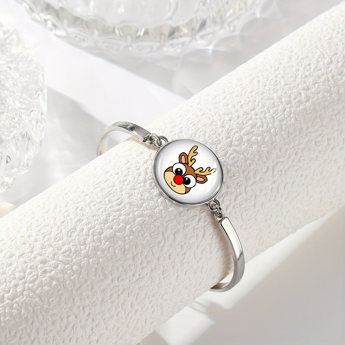 Gnome Cabochon Bangle Bracelet