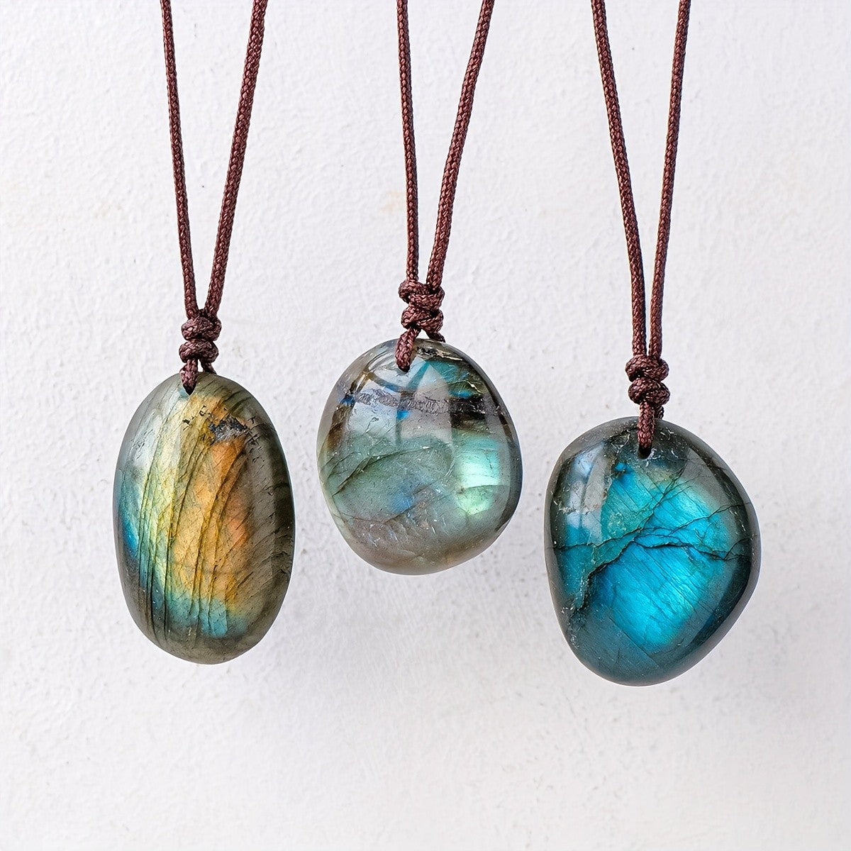 Iridescent Labradorite Stone Necklace
