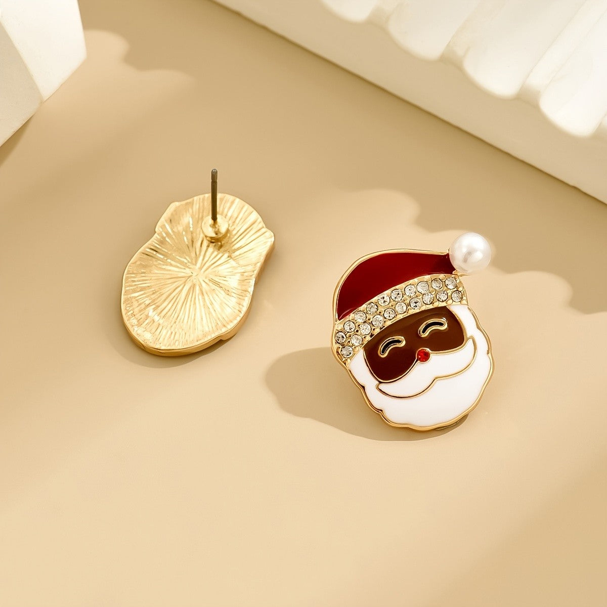 Santa & Mrs Claus Stud Earrings