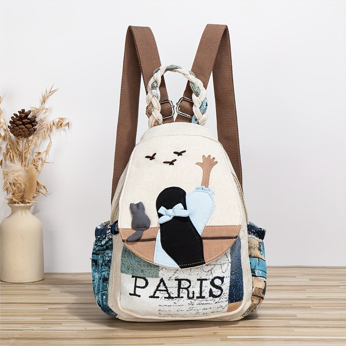 Paris Patchwork Backpack