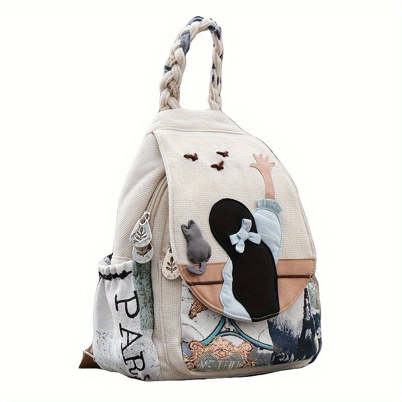 Paris Patchwork Backpack