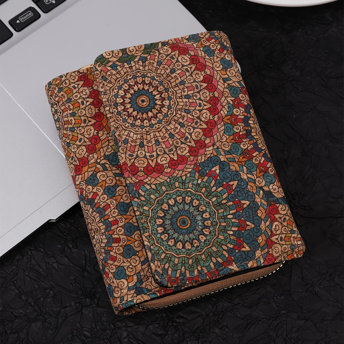 Mandala Print Trifold Wallet