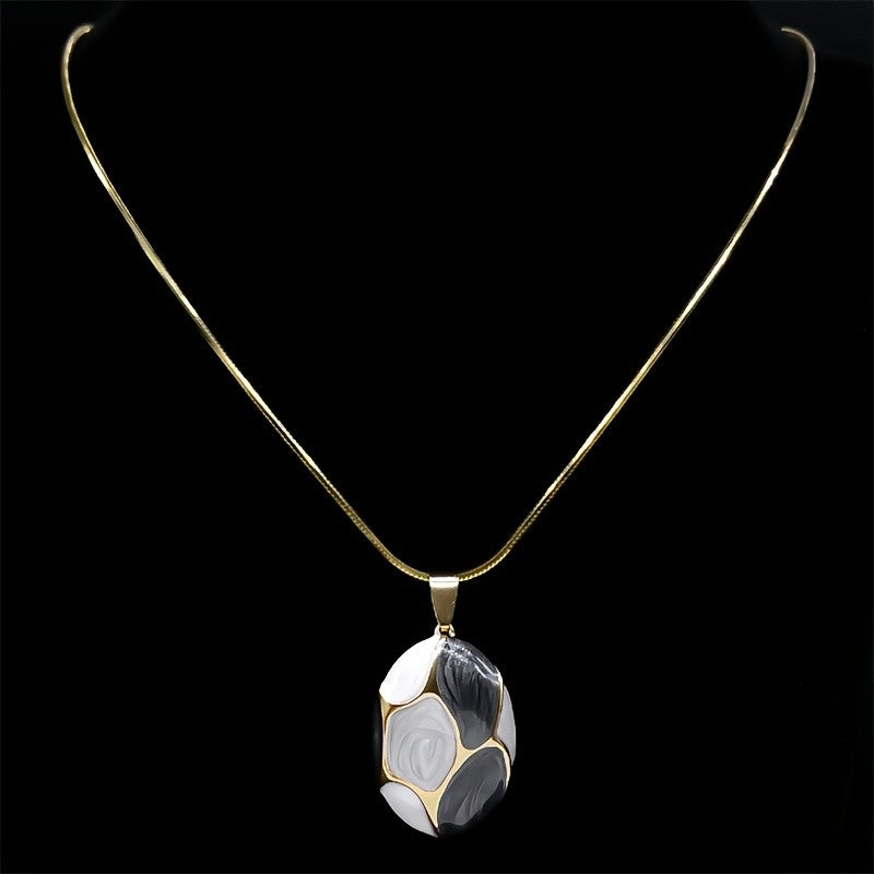 Swirl Mosaic Pendant Necklace