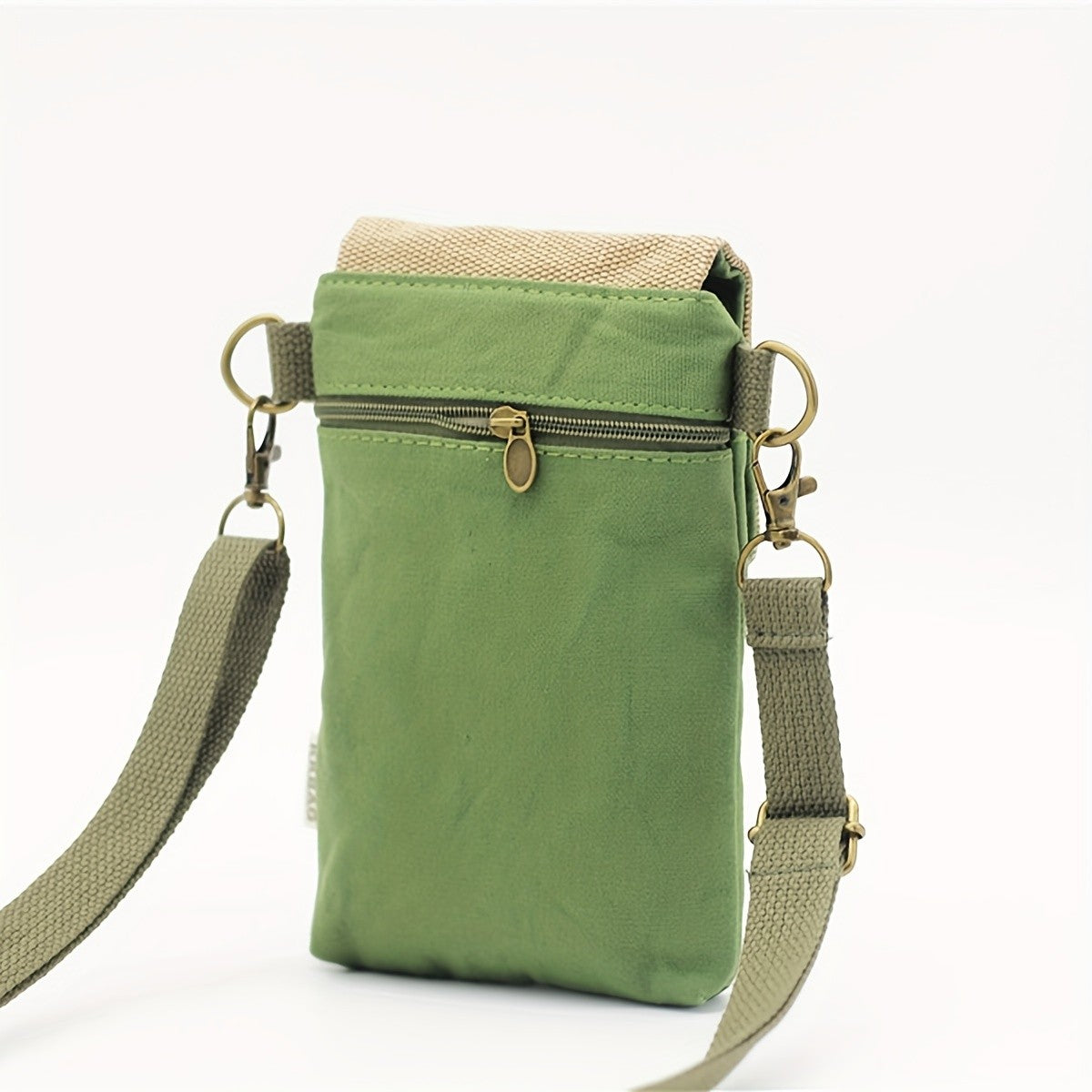 Green Canvas Crossbody Bag
