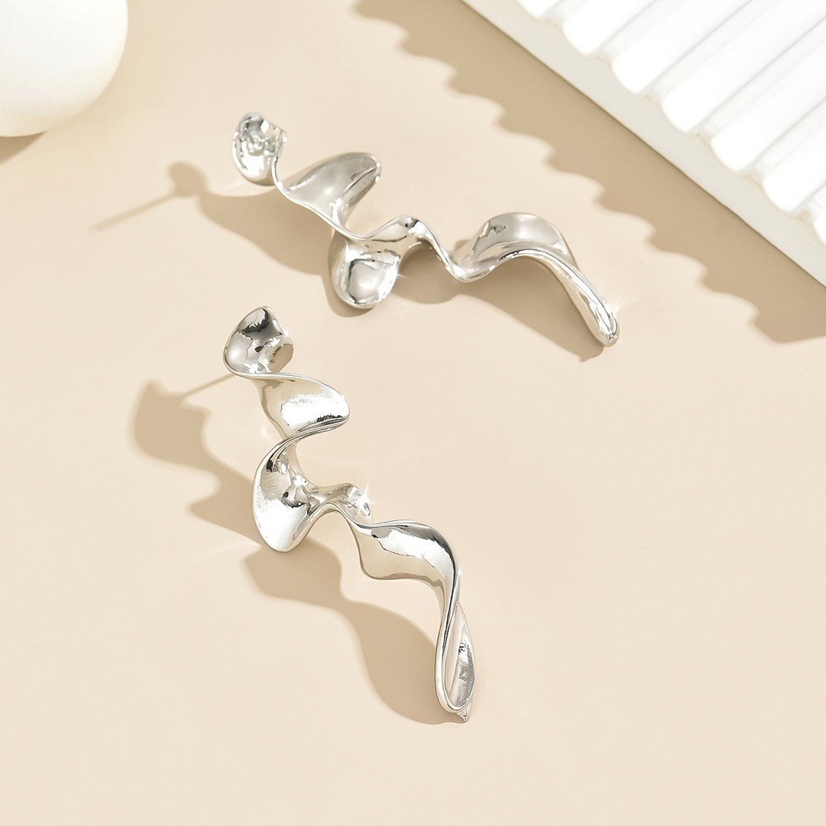 Twisted Wave Earrings