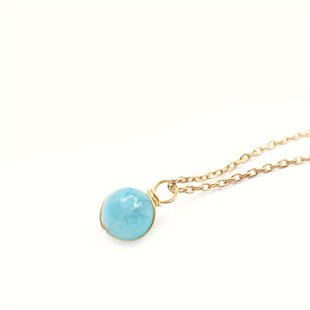 Natural Stone Sphere Necklace