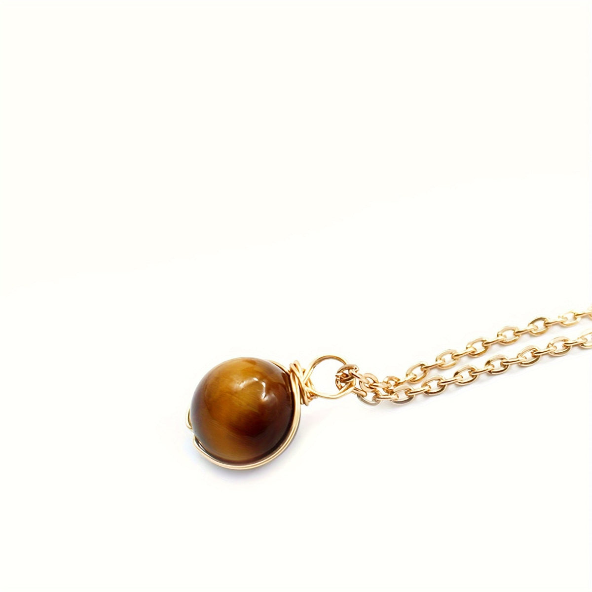 Natural Stone Sphere Necklace