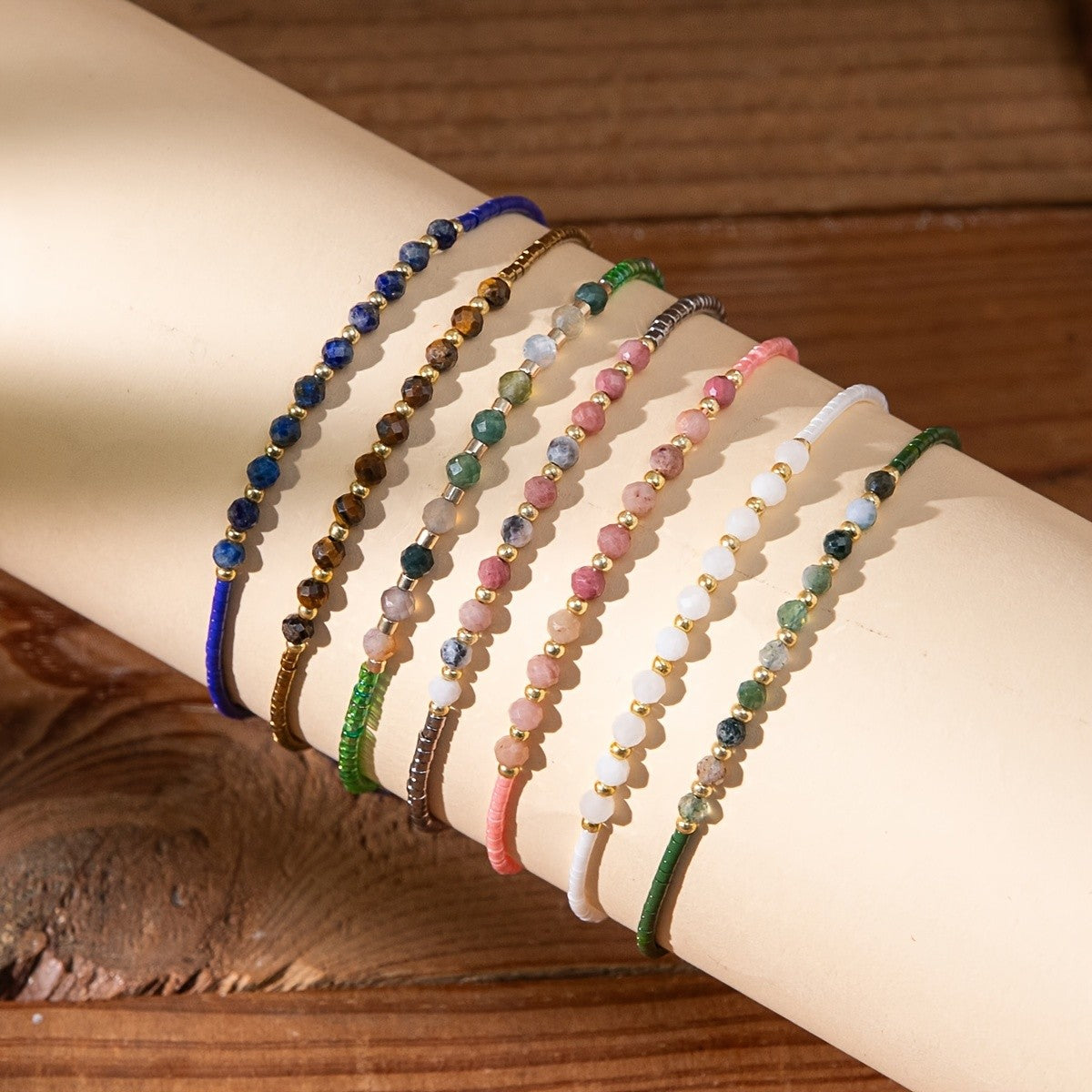 Multicolor Stone Beaded Bracelet