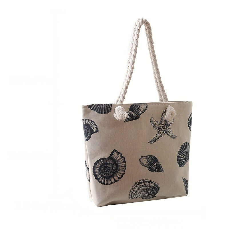 Seashell Canvas Tote Bag