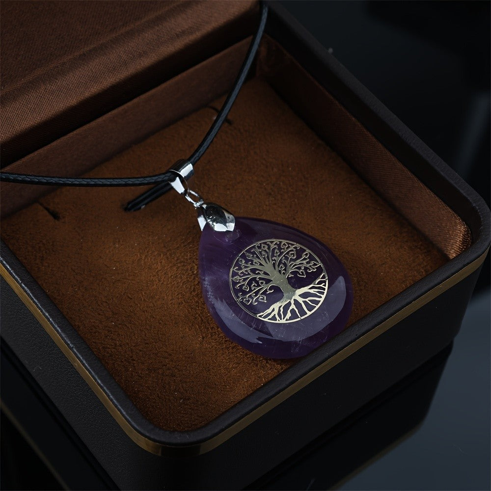 Tree of Life Teardrop Pendant