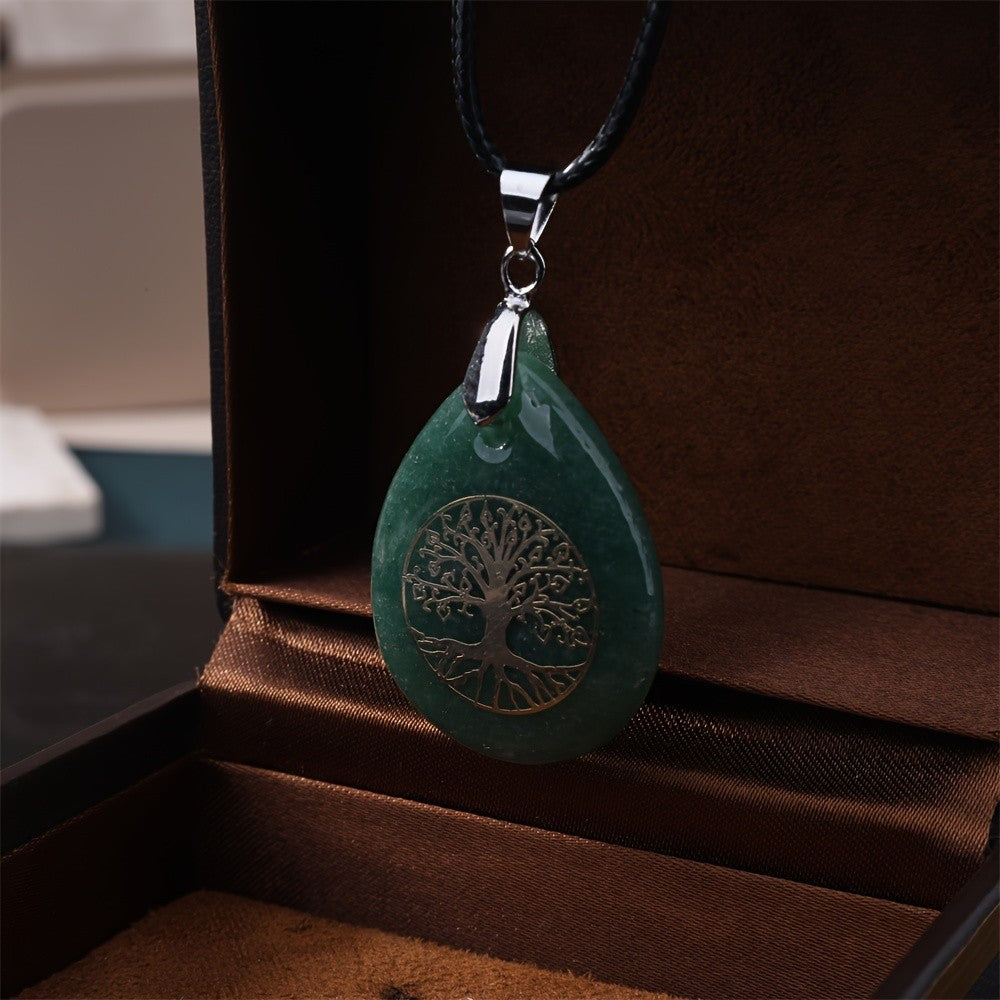 Tree of Life Teardrop Pendant