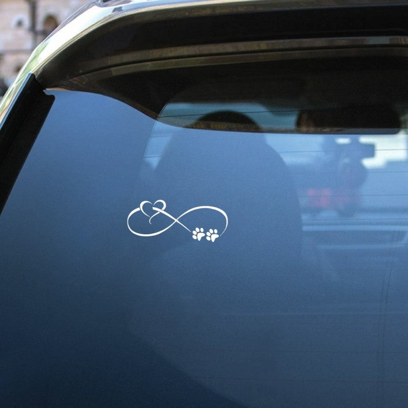 Infinite Love Pet Paw Sticker