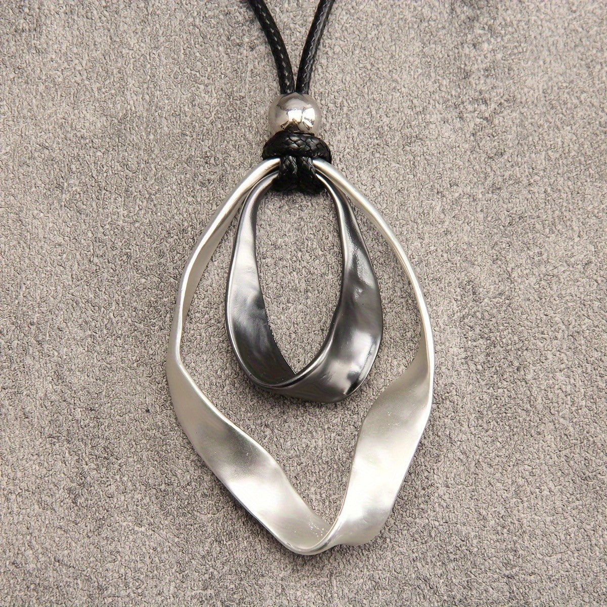 Twisted Open Loop Necklace