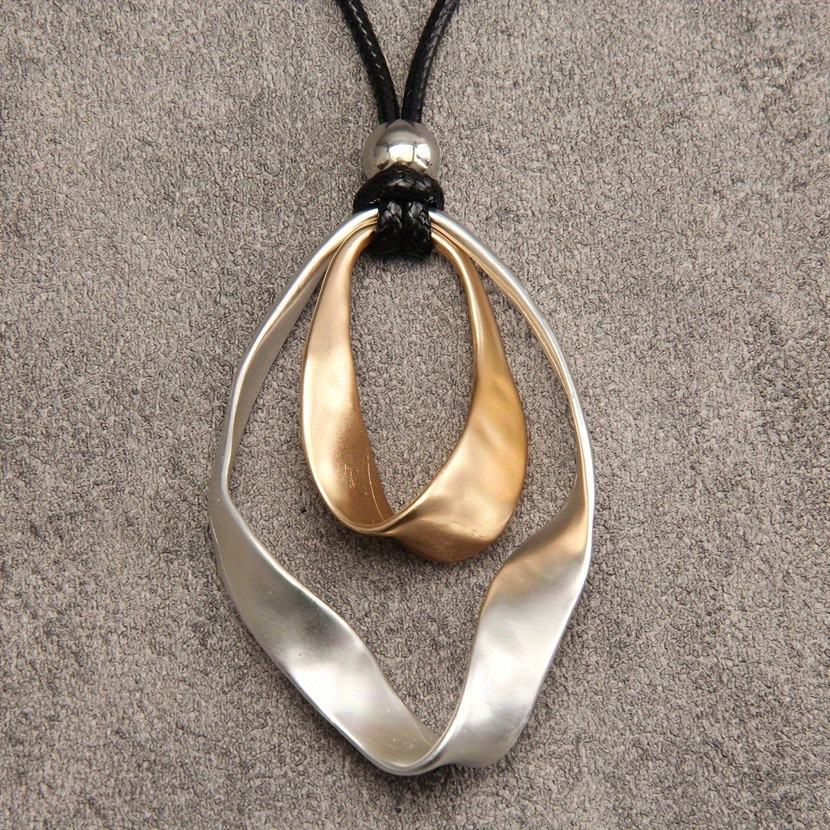 Twisted Open Loop Necklace