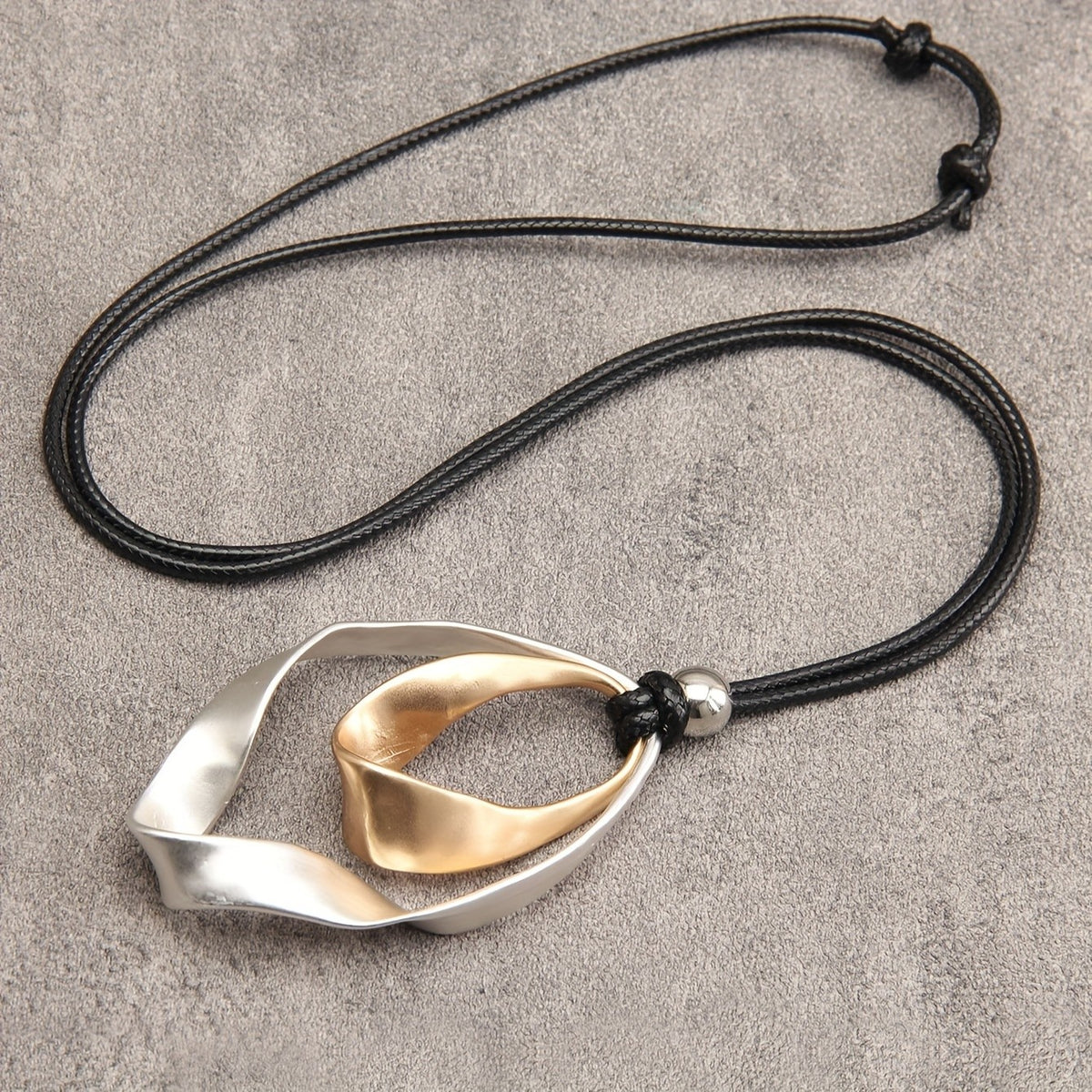 Twisted Open Loop Necklace