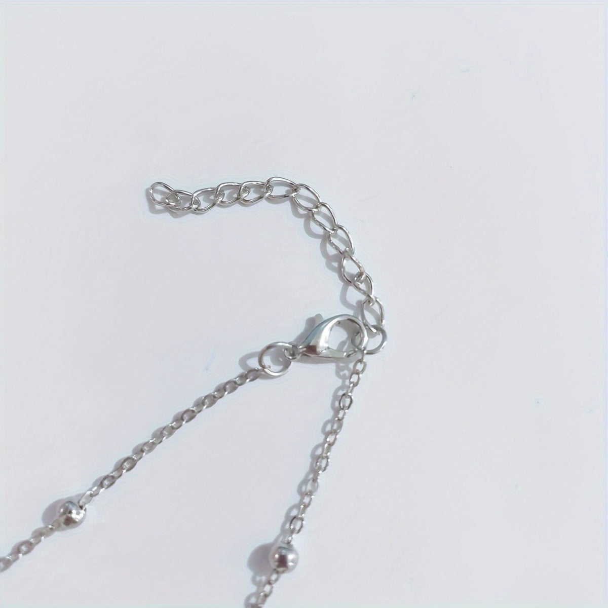 Paw Print Bead Chain Anklet