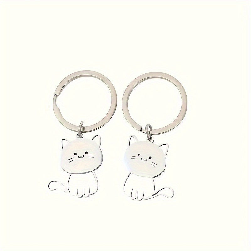 Cute Kitten Keychain Set