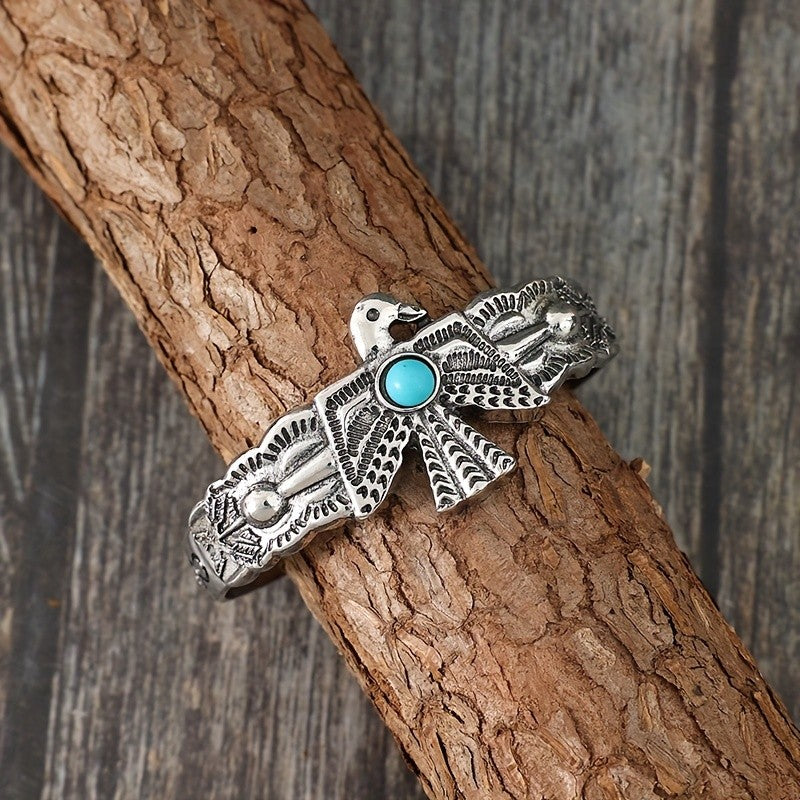 Turquoise Eagle Cuff Bracelet