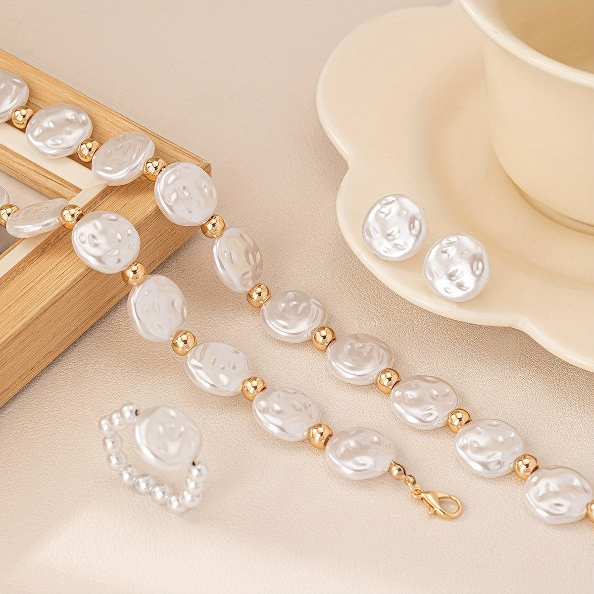 Irregular Pearl Jewelry Set