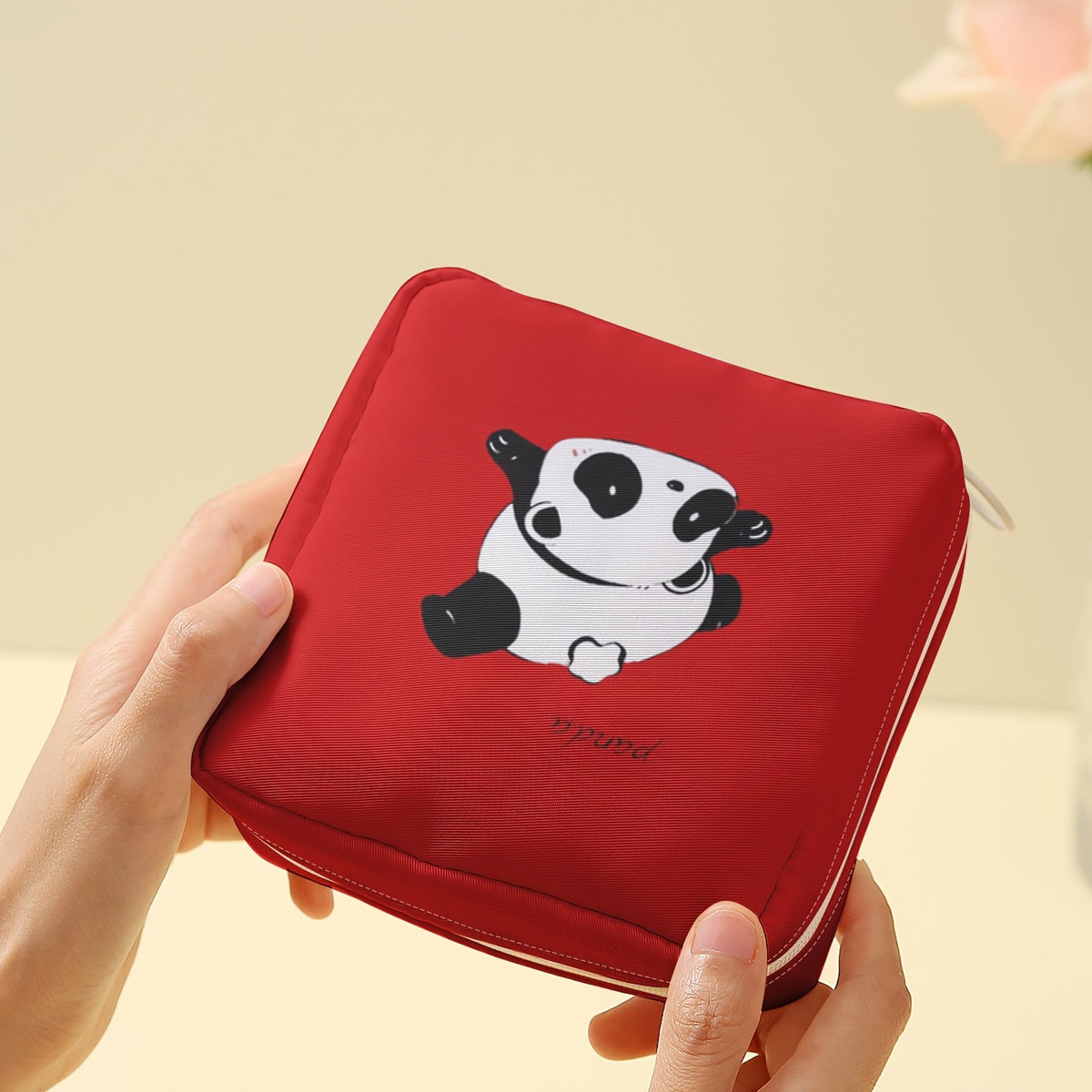 Panda Print Storage Pouch