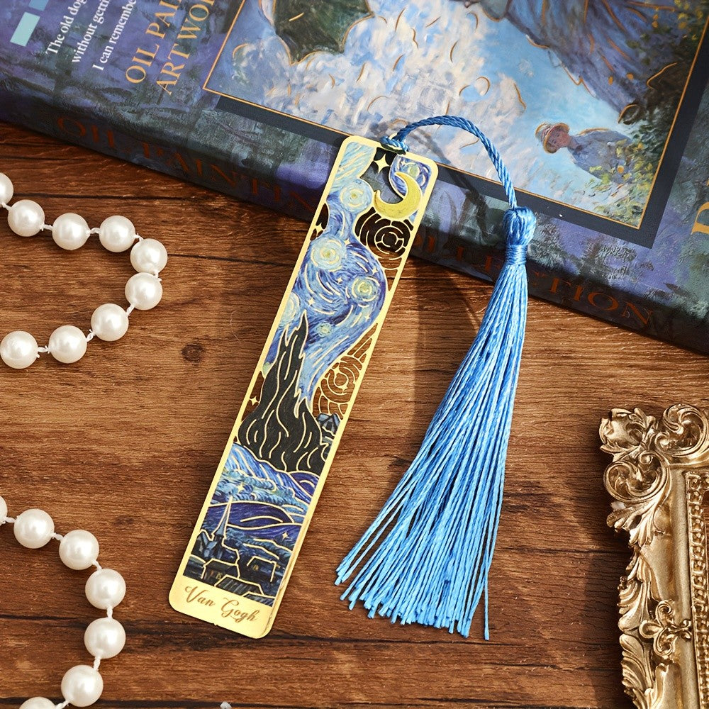 Starry Night Moon Bookmark