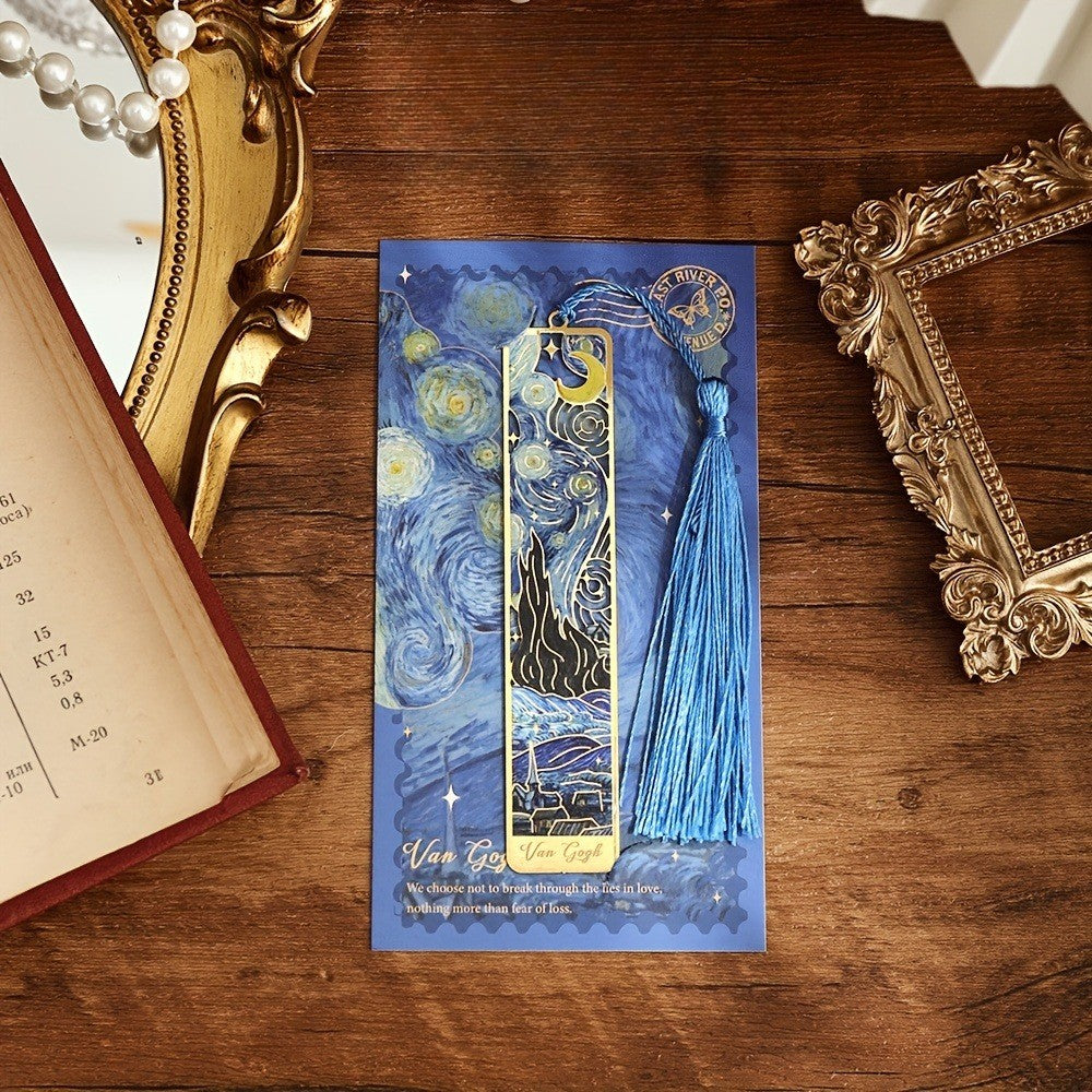 Starry Night Moon Bookmark