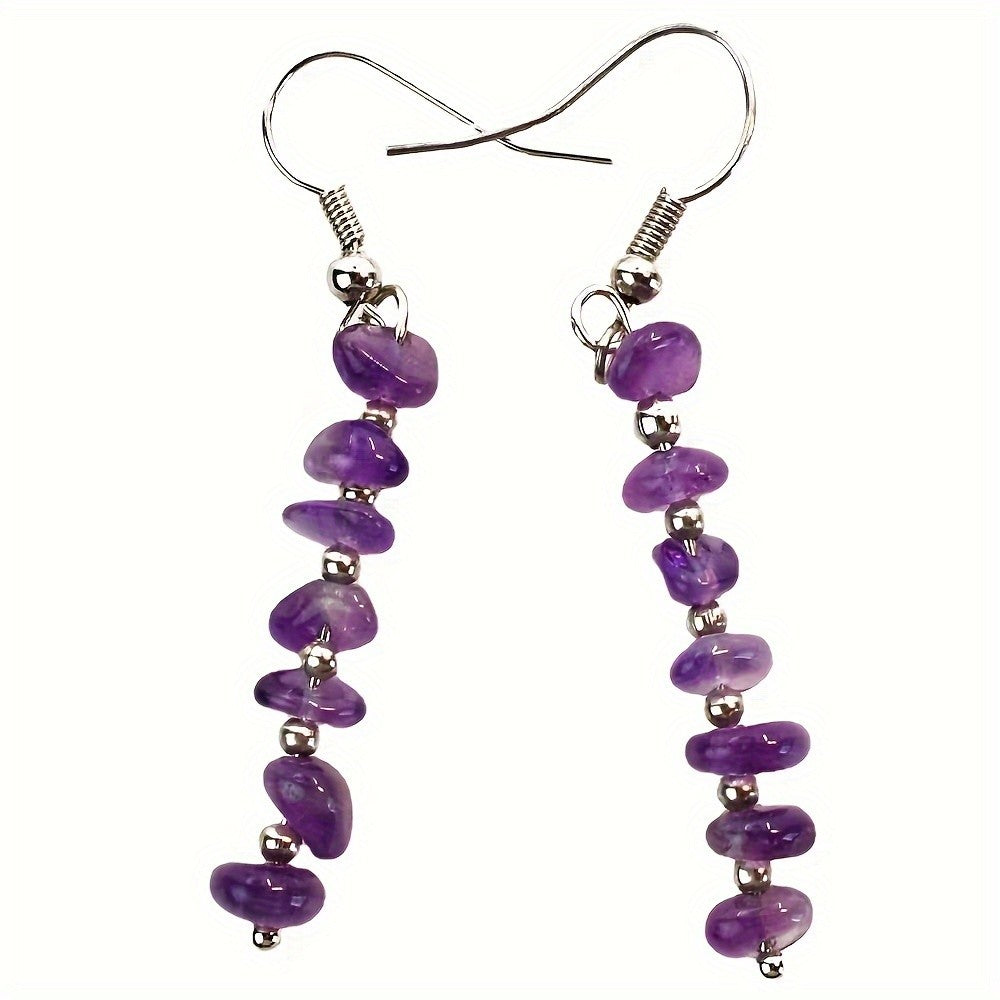 Blue Stone Drop Earrings