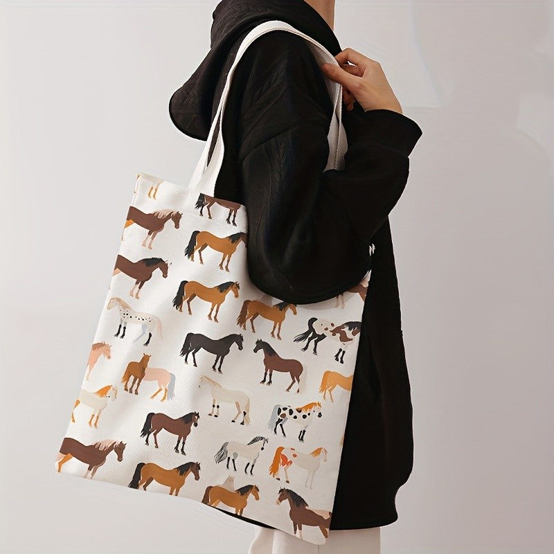Horse Print Tote Bag