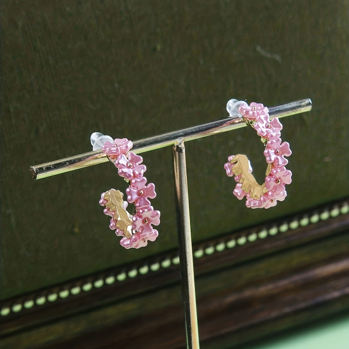 Baroque Pearl Wrapped Hoop Earrings