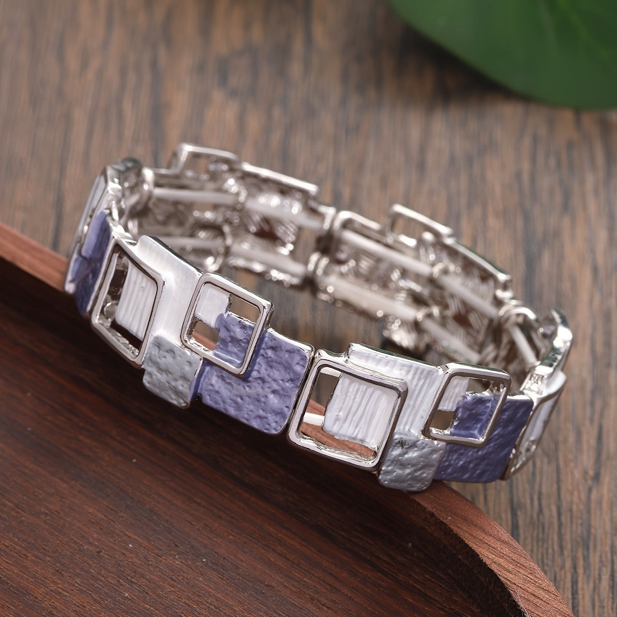 Textured Square Mosaic Bracelet