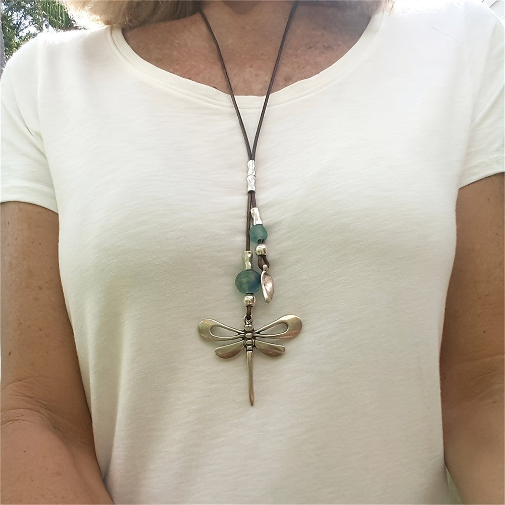 Dragonfly Bead Necklace