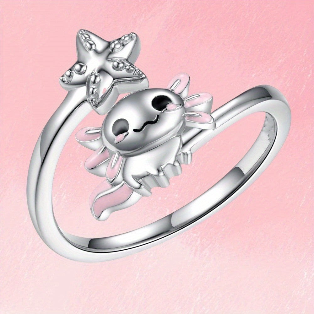 Axolotl & Star Ring