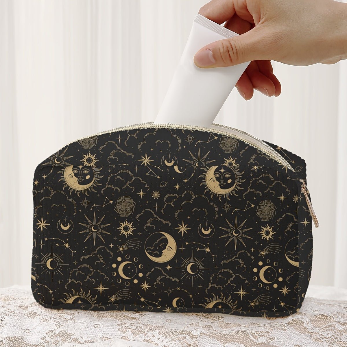 Celestial Print Makeup Bag