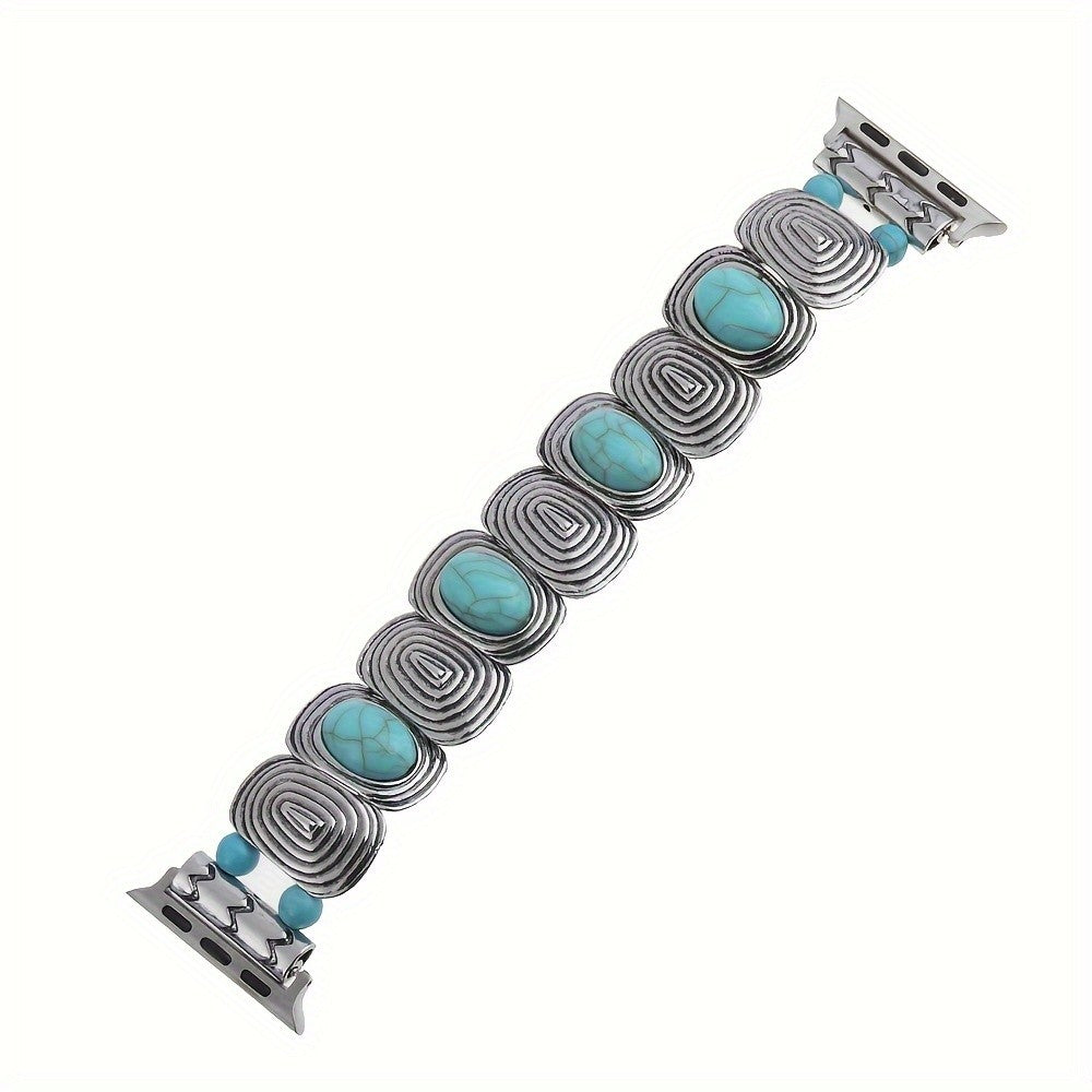 Turquoise Floral Watch Strap