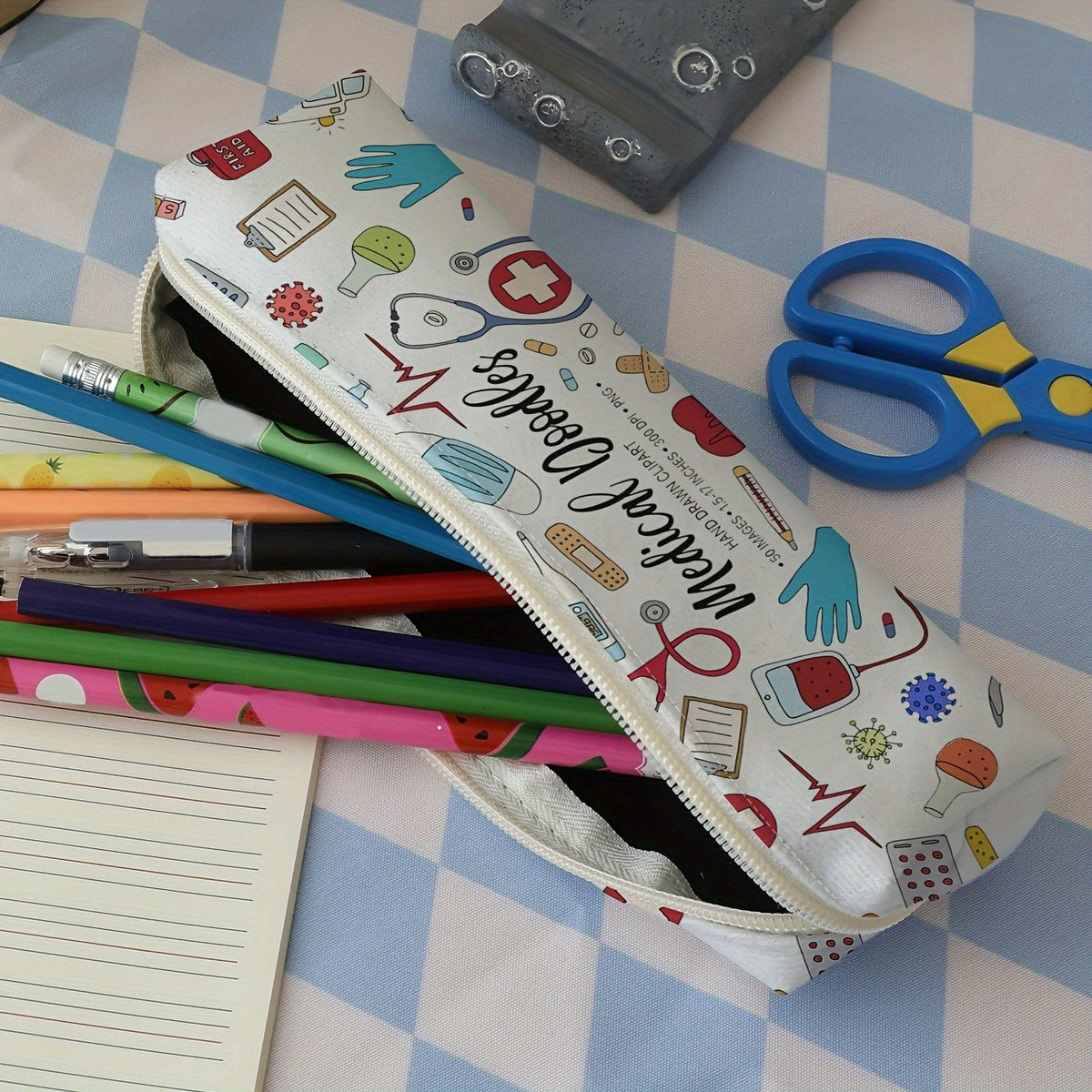 Medical Doodles Pencil Case