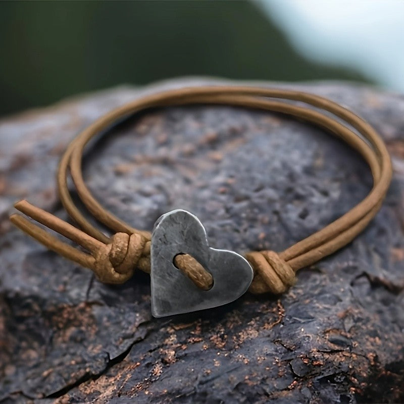 Heart Knot Cord Bracelet