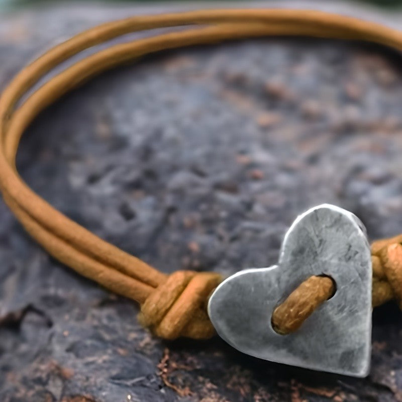 Heart Knot Cord Bracelet