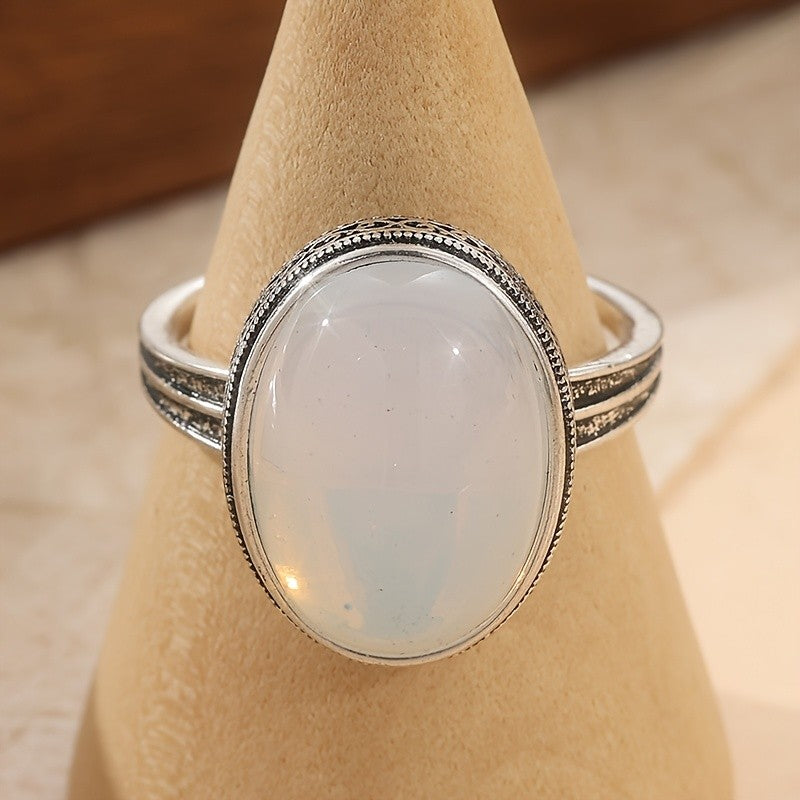 Filigree Moonstone Statement Ring