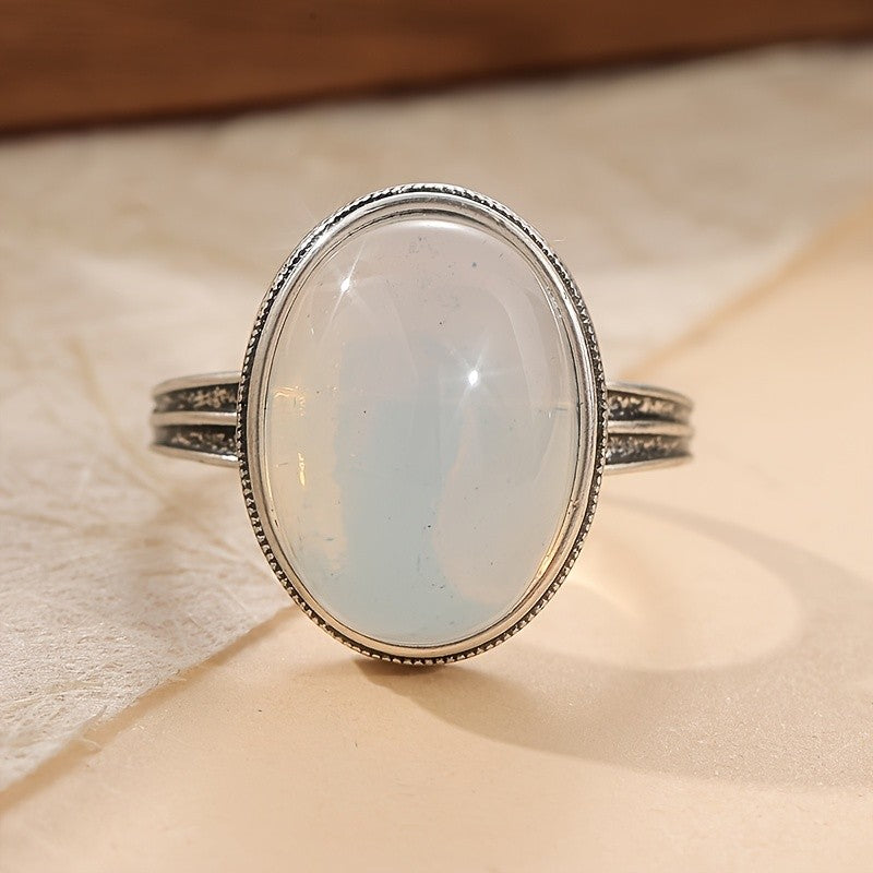 Filigree Moonstone Statement Ring