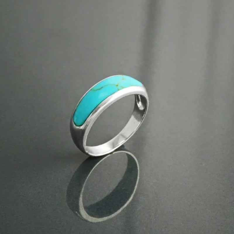 Turquoise Inlay Band Ring
