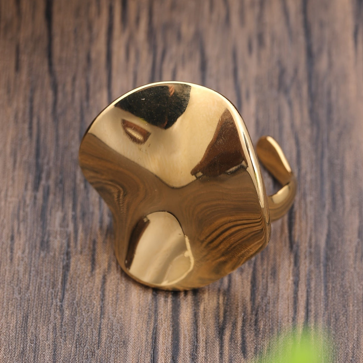Smooth Organic Dome Ring