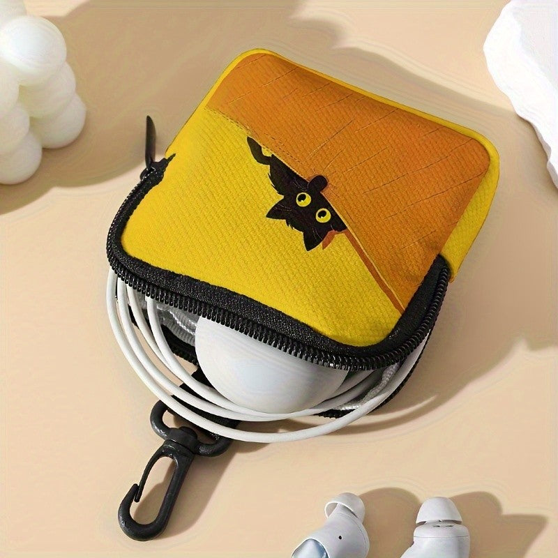 Peeking Cat Zipper Pouch