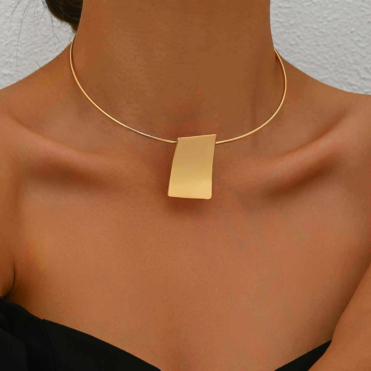 Minimalist Square Collar Necklace
