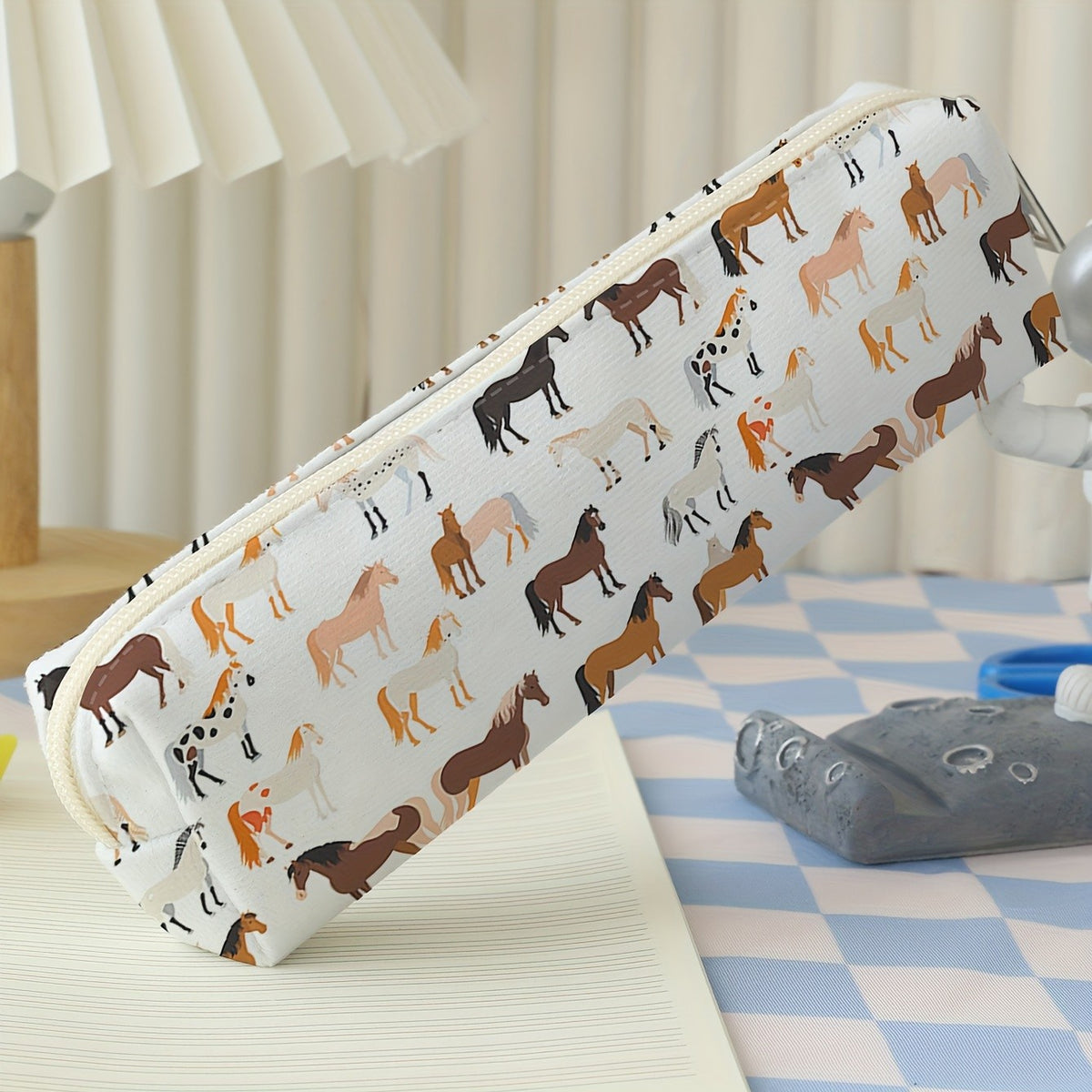 Horse Print Pencil Case