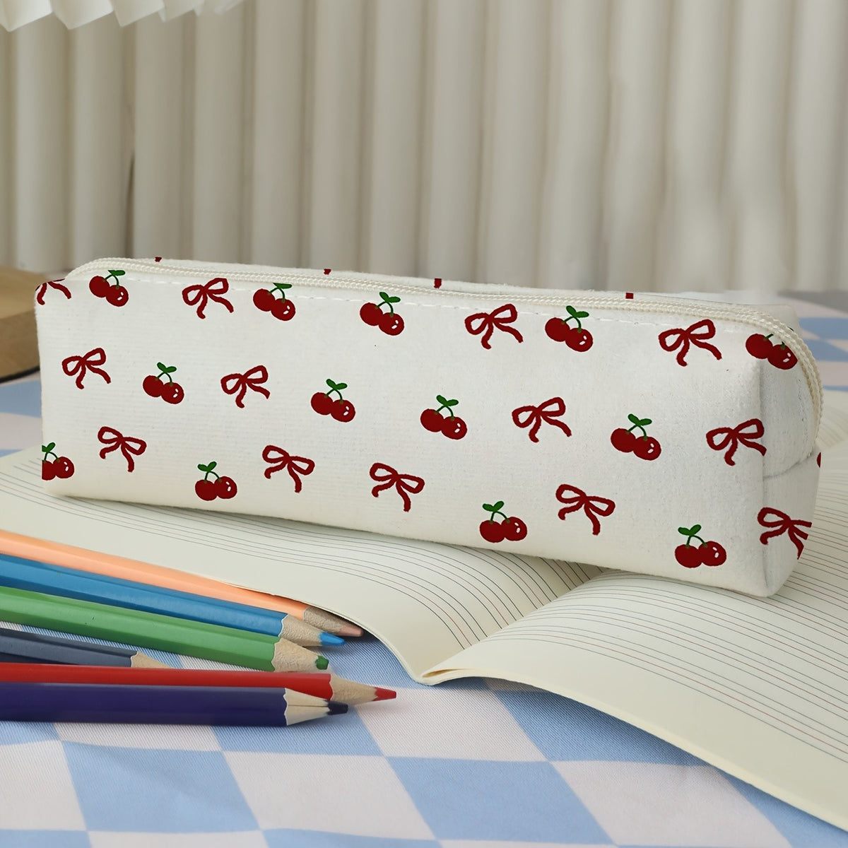 Cherry Bow Pencil Case