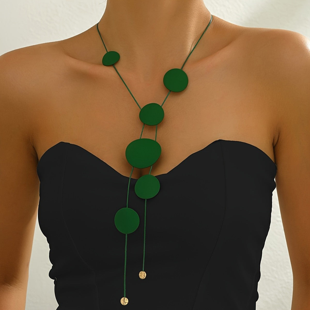 Graduated Circle Y-Necklace